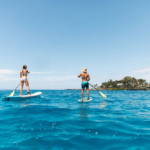 Stand Up Paddleboarding off the coast of the Big Island of Hawaii