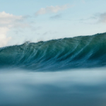 Wave barrels off the Hilo coast